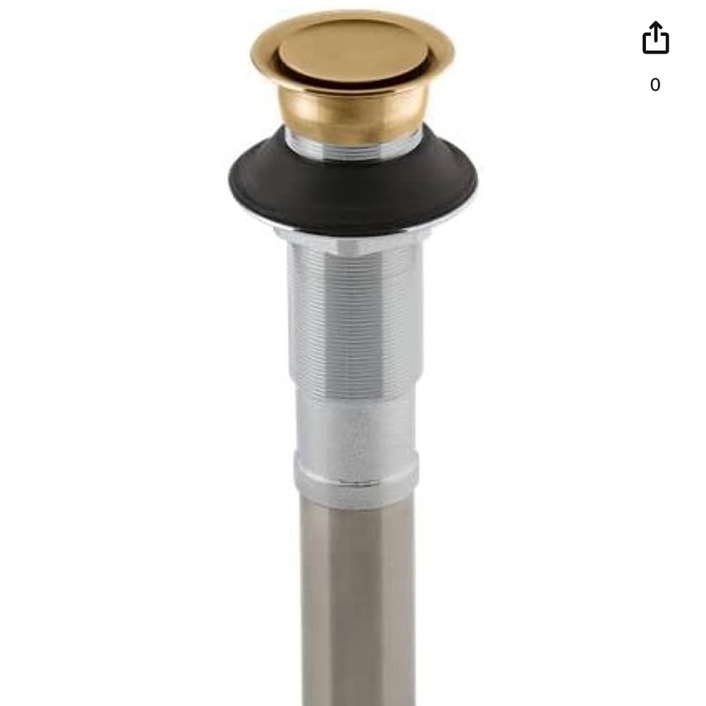 Kohler K 7124 RGD Pop-Up Clicker Sink Drain in Rose Gold